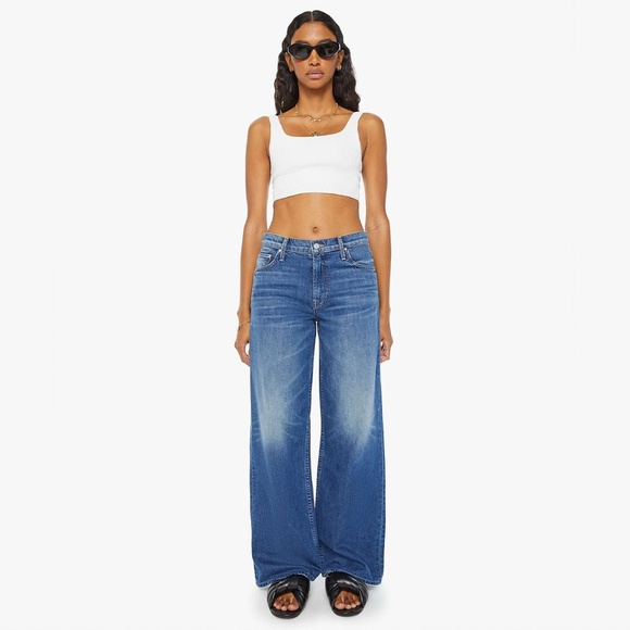 MOTHER Denim - Mother Denim The Spinner Zip Sneak Jeans, Paint The Town, 24